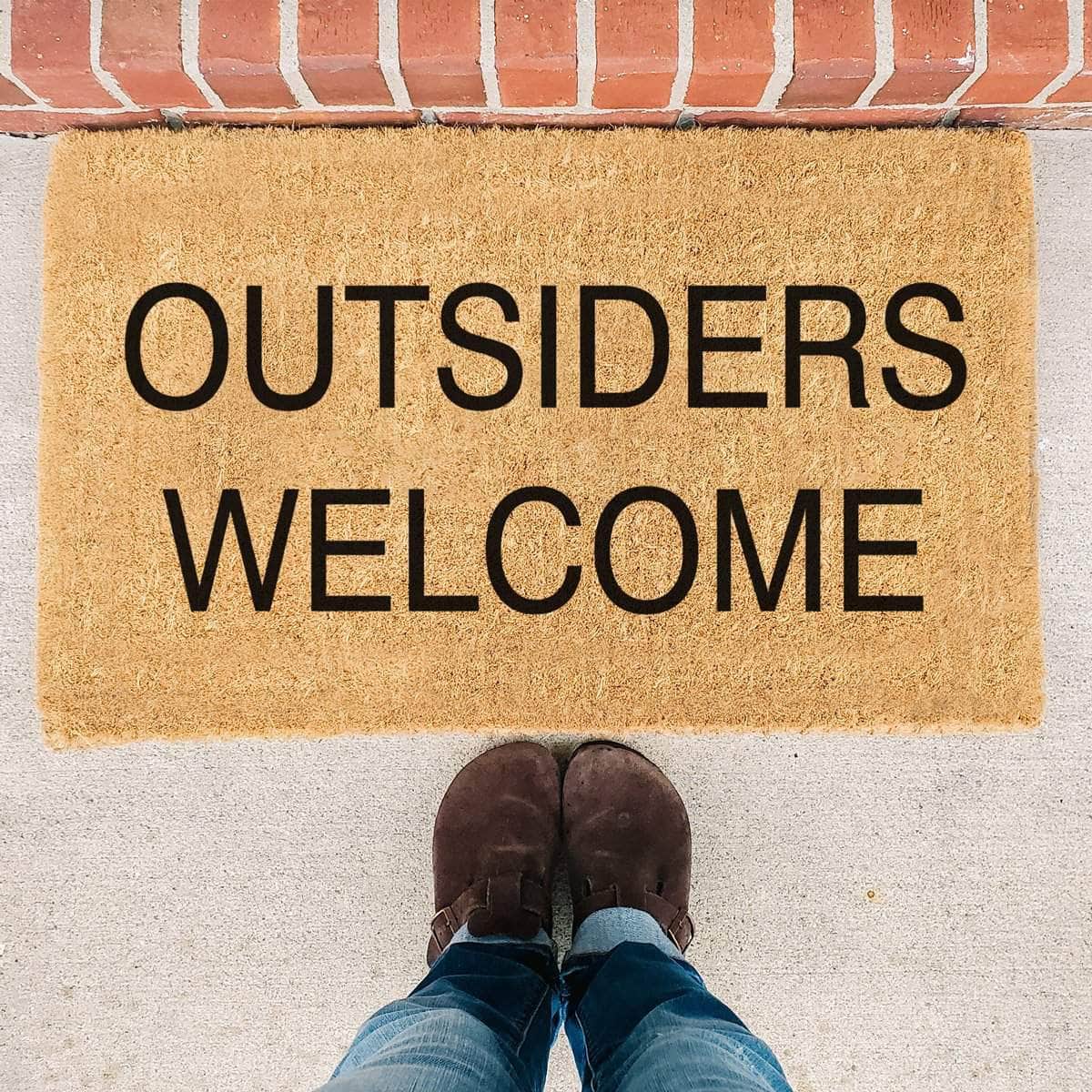 Outsiders Welcome - Doormat