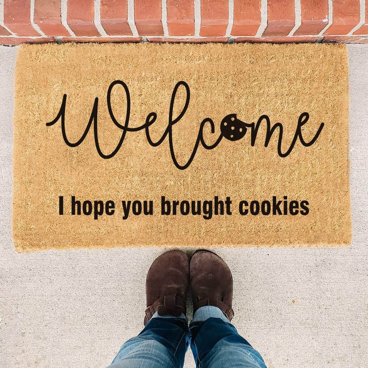 Welcome I Hope You Brought Cookies - Doormat