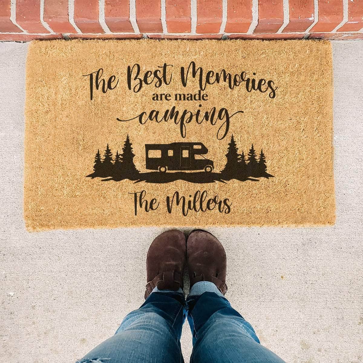 Custom Camping Doormat - Personalized Campsite Doormat