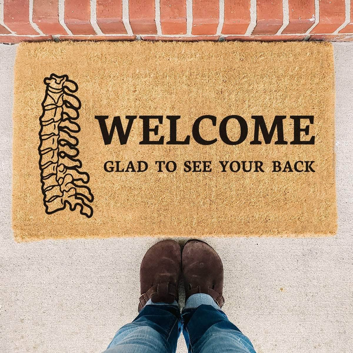 Glad To See Your Back - Doormat