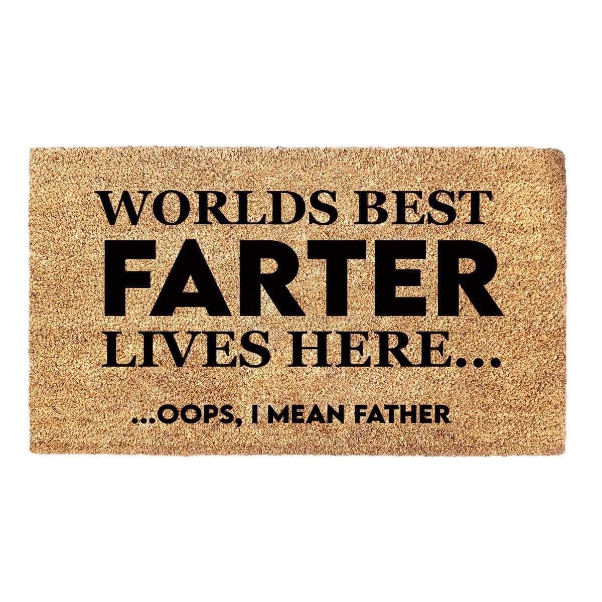 Worlds Best Farter - Doormat