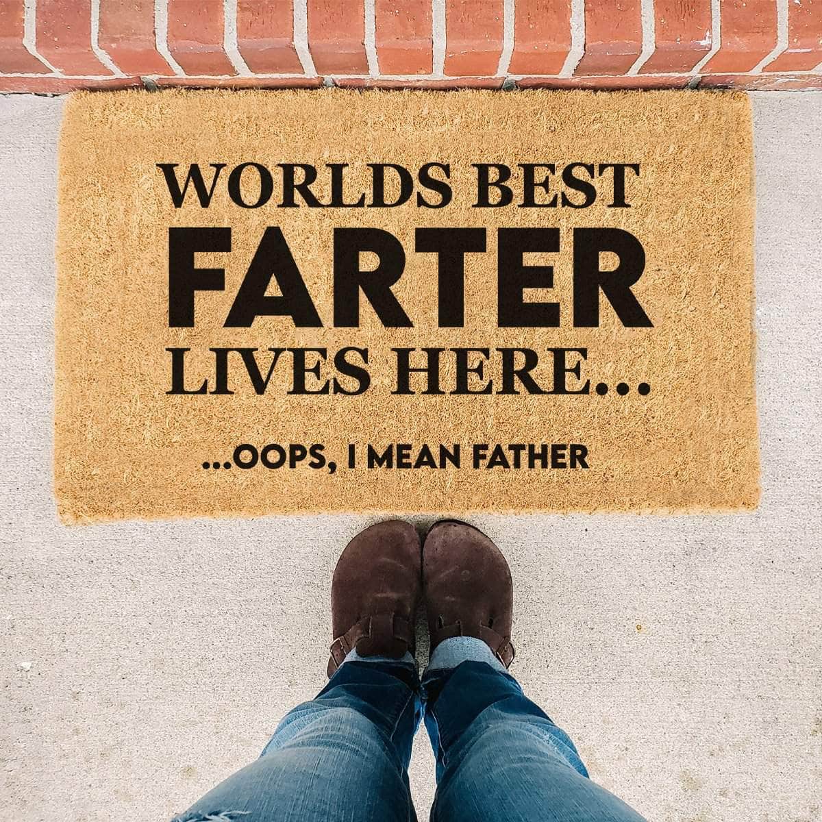 Worlds Best Farter - Doormat