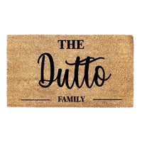 Thumbnail for Personalized Coir Doormat With Family Name - Custom Door Mat