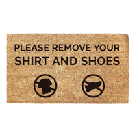 Thumbnail for Please Remove Your Shirt And Shoes - Doormat