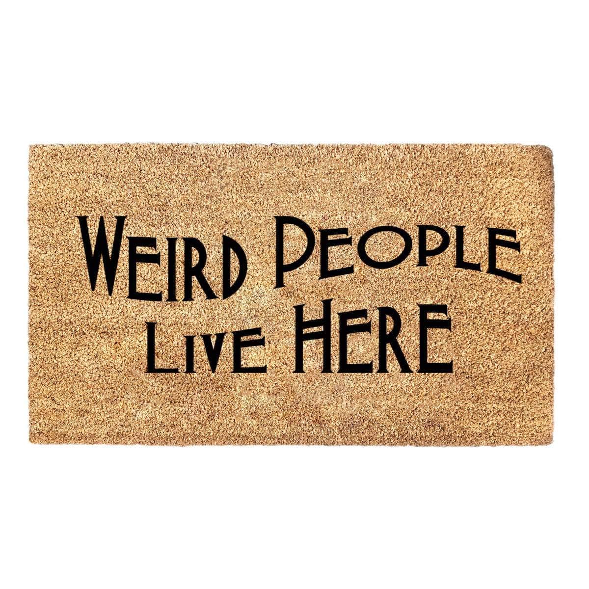 Weird People Live Here - American Horror Story Doormat