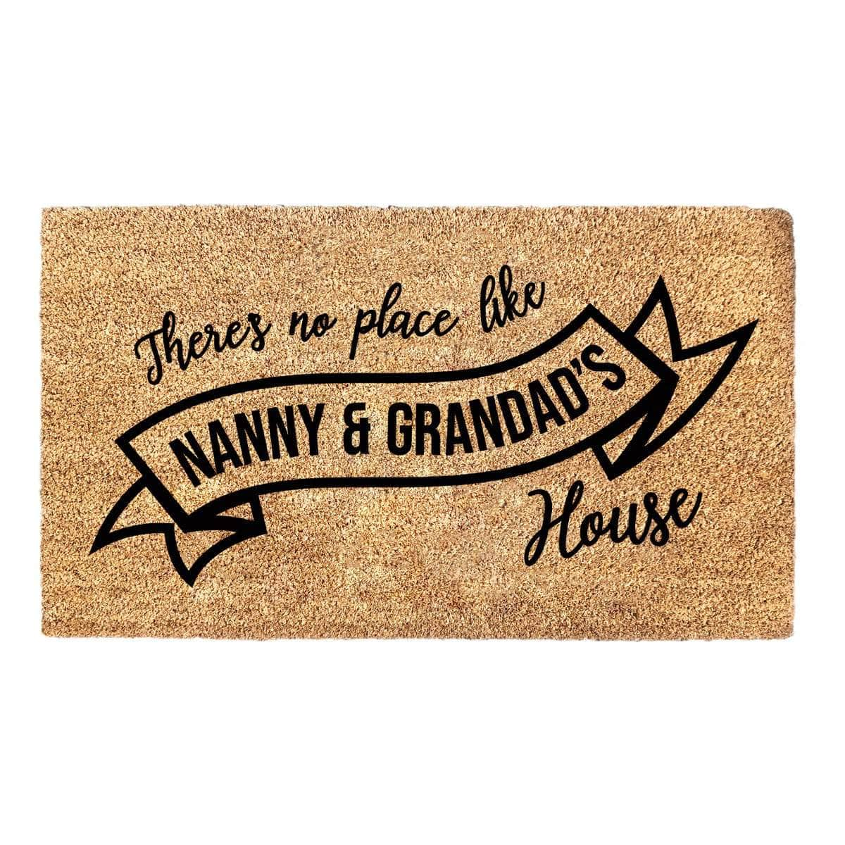 Nanny & Grandad Ribbon - Doormat