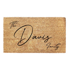 Customized Doormat With Family Name - Family Name Personalized Doormat