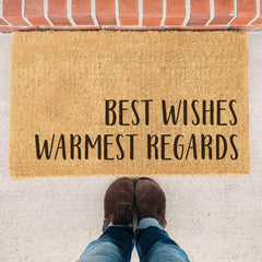 Best Wishes Warmest Regards - Doormat
