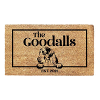 Thumbnail for Great Dane & Personalised Family Name - Doormat