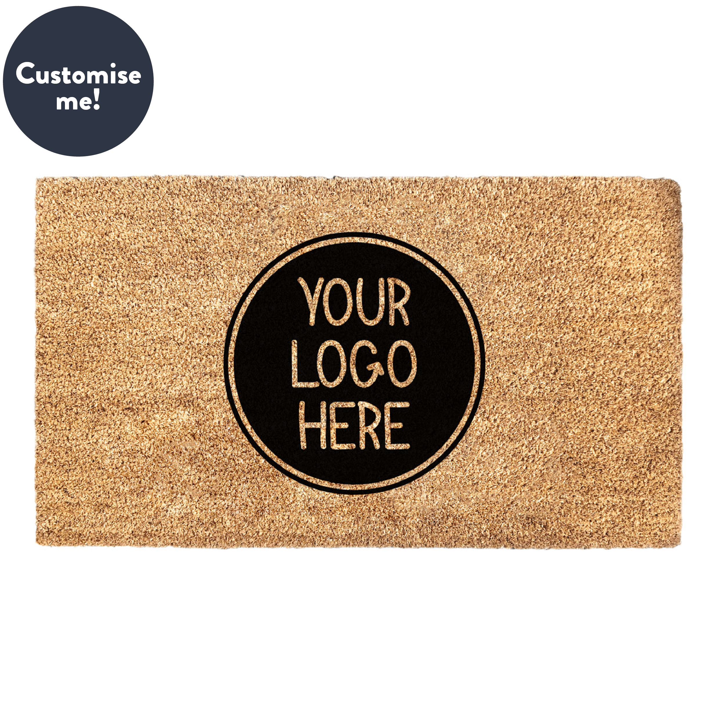 Your Logo Here Personalized Doormat - Your Custom Design Doormat