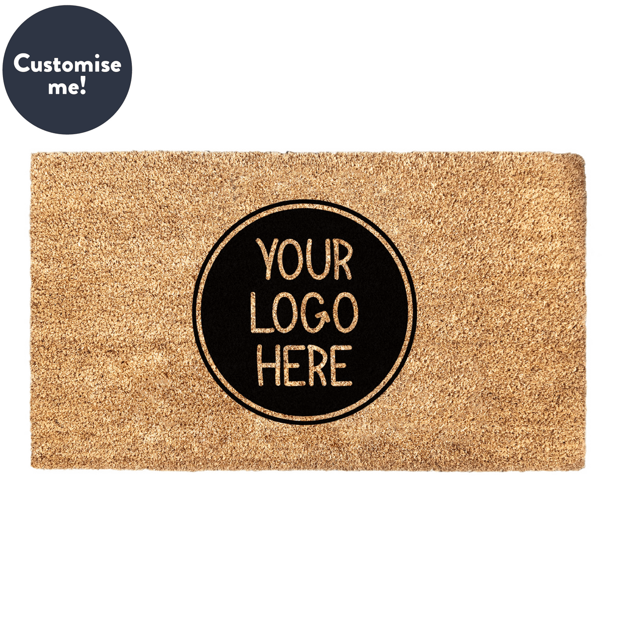 Your Logo Here Personalized Doormat - Your Custom Design Doormat