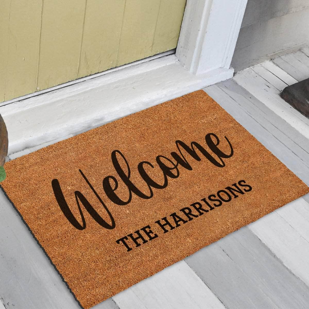 Personalized  Welcome Doormat - Housewarming Gift