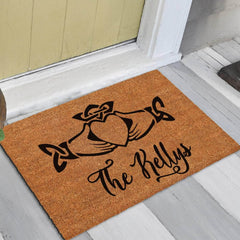 Customised Family Name Mat - Irish Claddagh Doormat