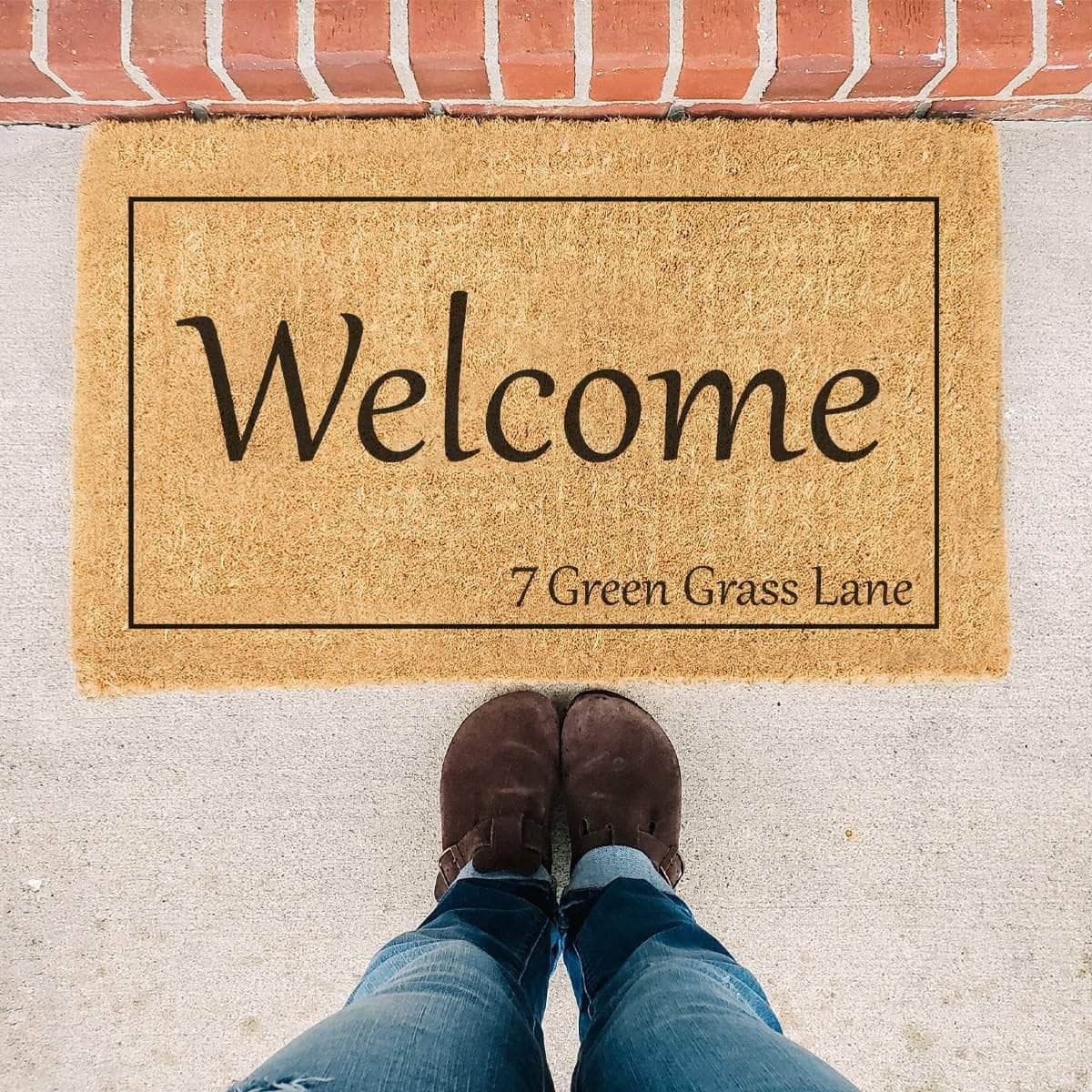 Welcome Street Name - Custom Doormat