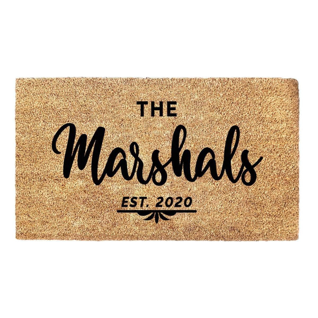 Personalised Last Name Doormat - Family Name Doormat
