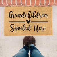 Thumbnail for Grandchildren Spoiled Here - Heart Doormat