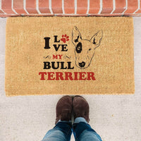 Thumbnail for I Love My Bull Terrier - Doormat