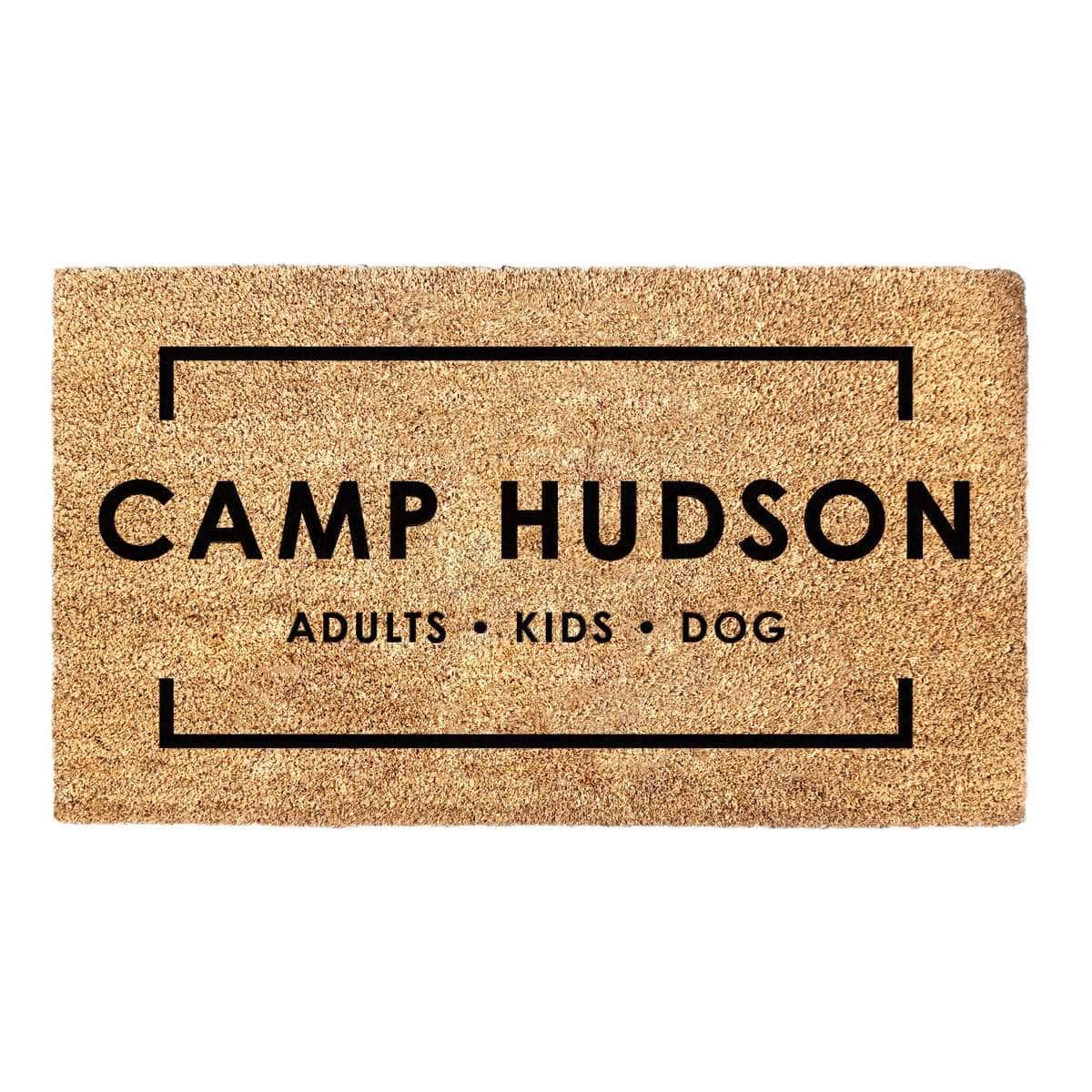 Personalised Family Name Camp - Doormat