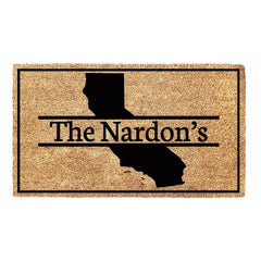 Personalised State Family Name - Doormat