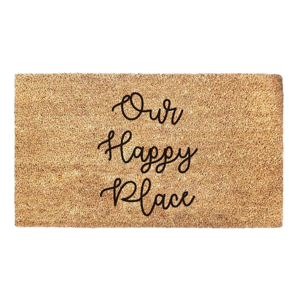 Our Happy Place Doormat - Welcome Doormat