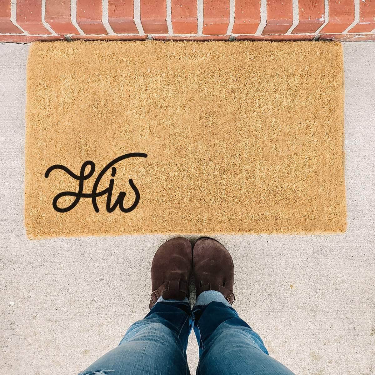 His Couples Doormat (Part of His and Hers Collection. "Hers" sold separately) - Doormat