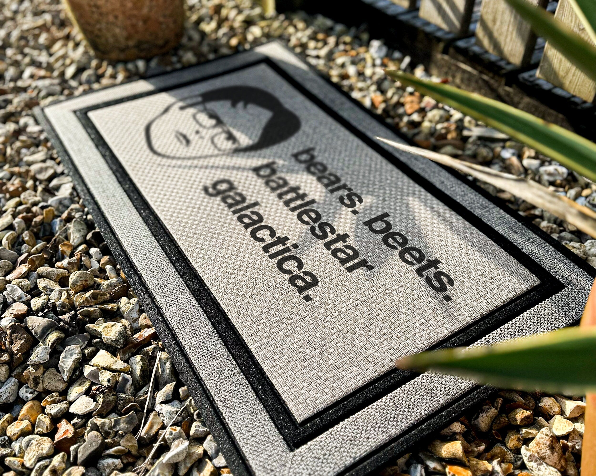 Dwight Schrute Quote Doormat - Bears Beets Battlestar Galactica