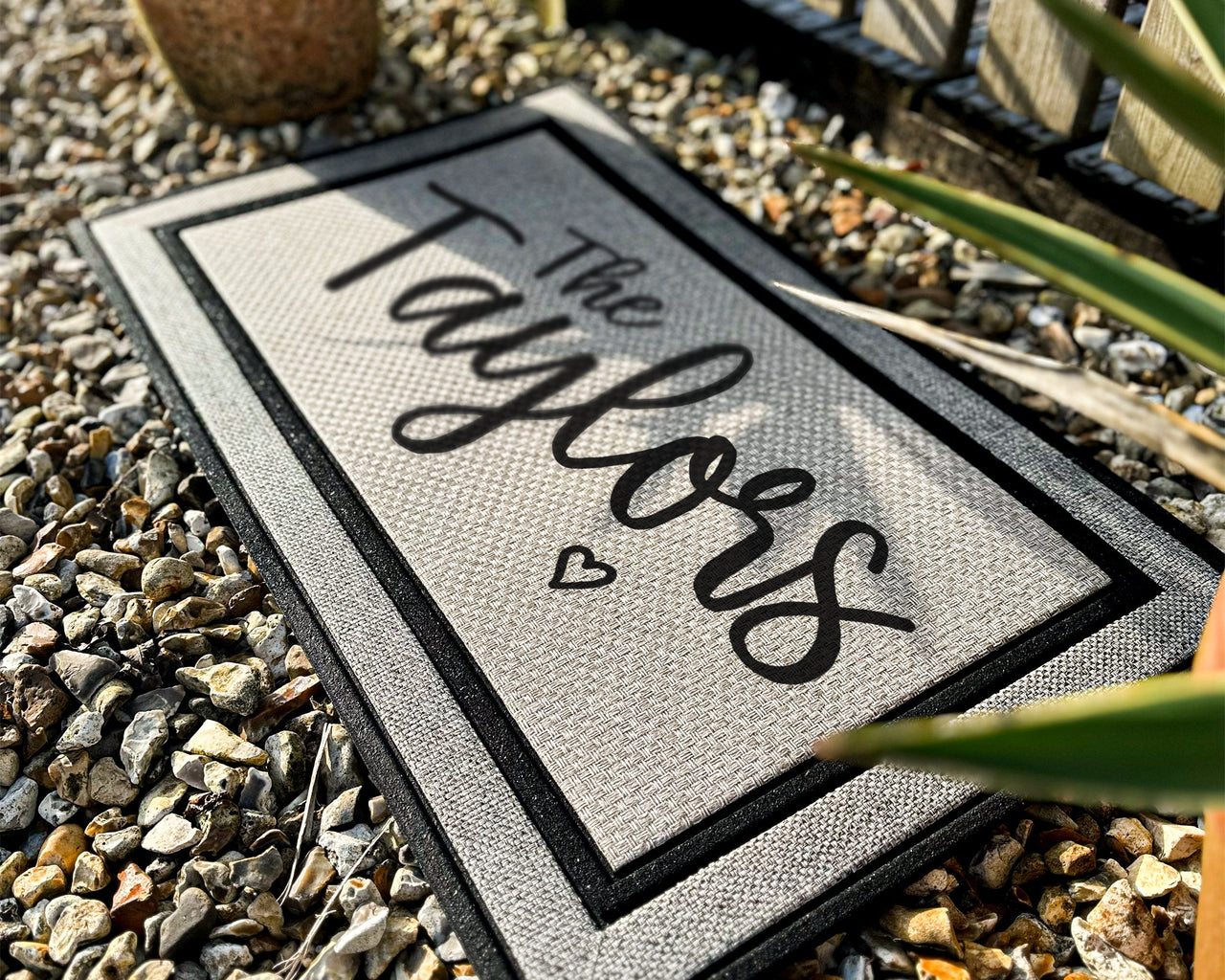 Family Name All Weather Doormat - Custom Doormat With House Name