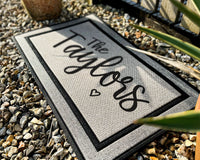 Thumbnail for Family Name All Weather Doormat - Custom Doormat With House Name