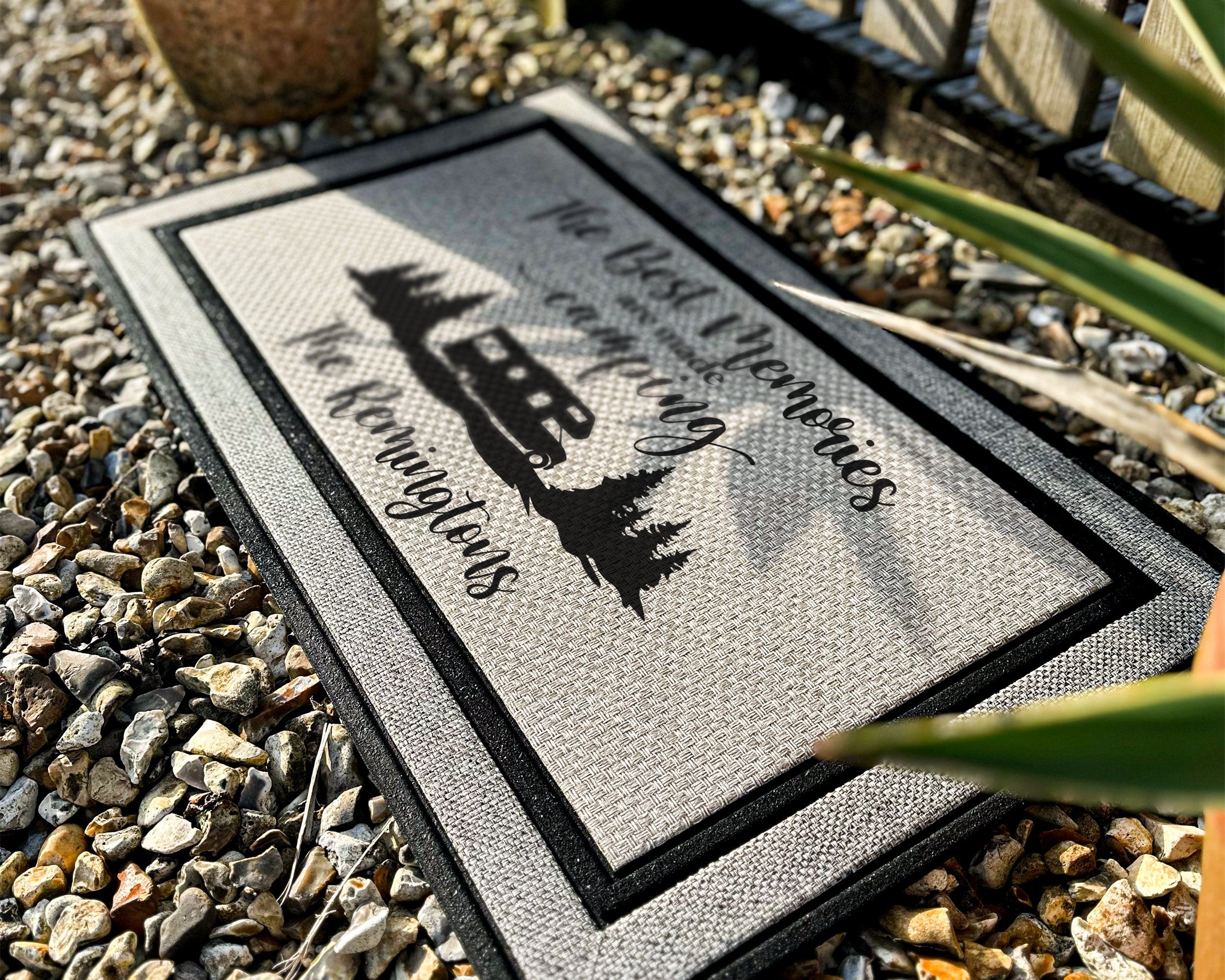 Custom Camping Doormat - All Weather Rug - Camper Furniture