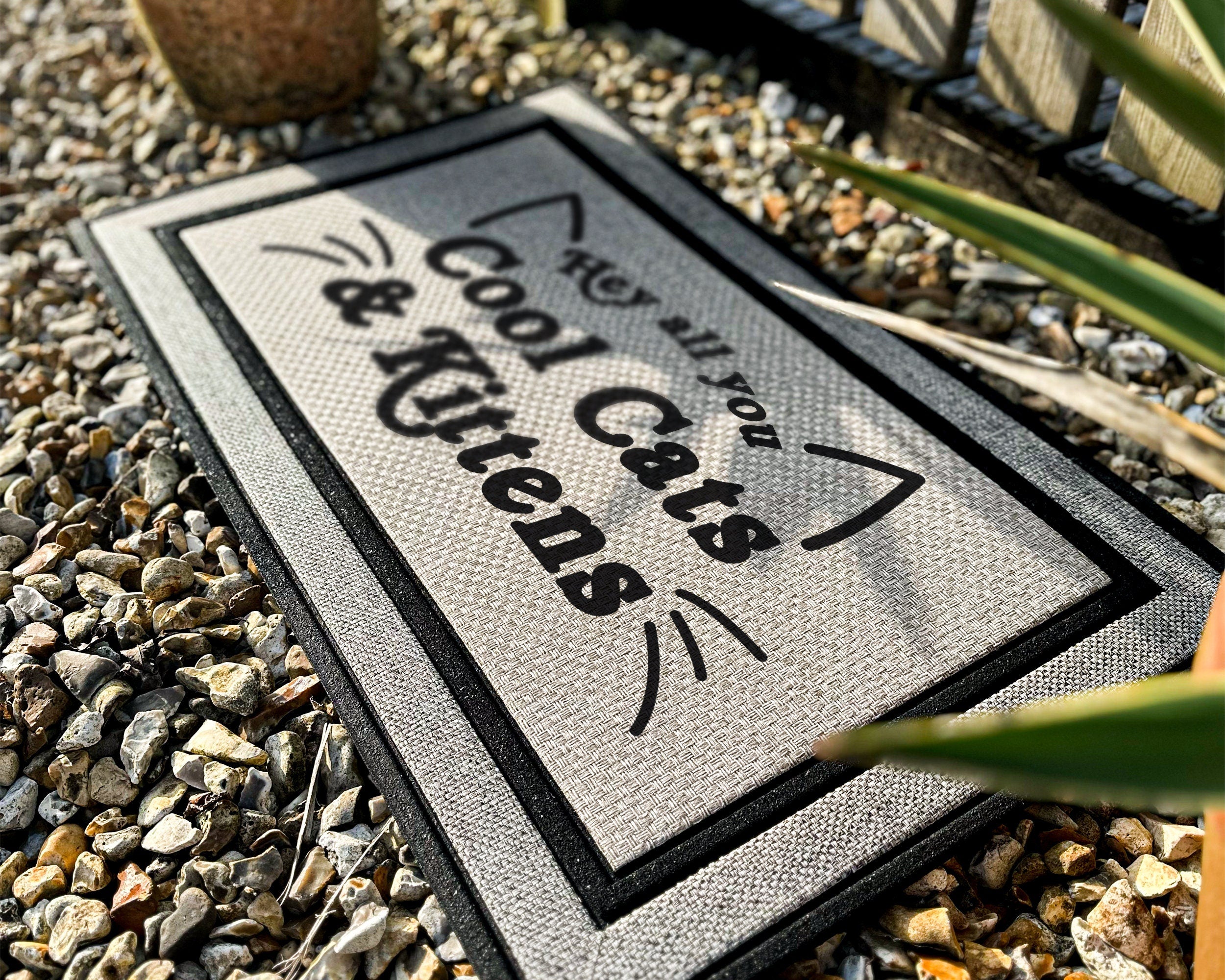 Hey All You Cool Cats & Kittens Doormat - Tiger King Doormat