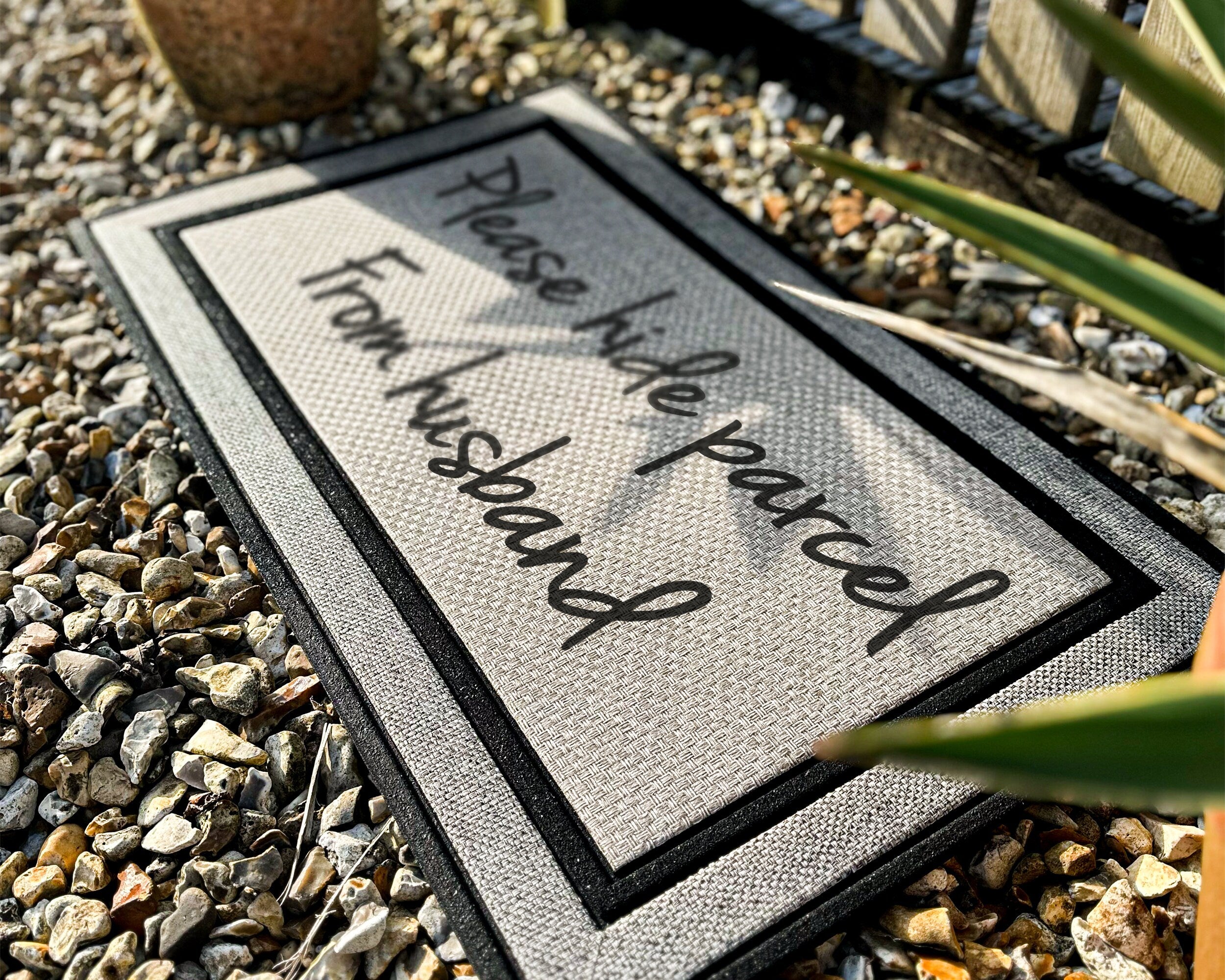 Please Hide Parcel From Husband Door Mat - Funny Welcome Mat