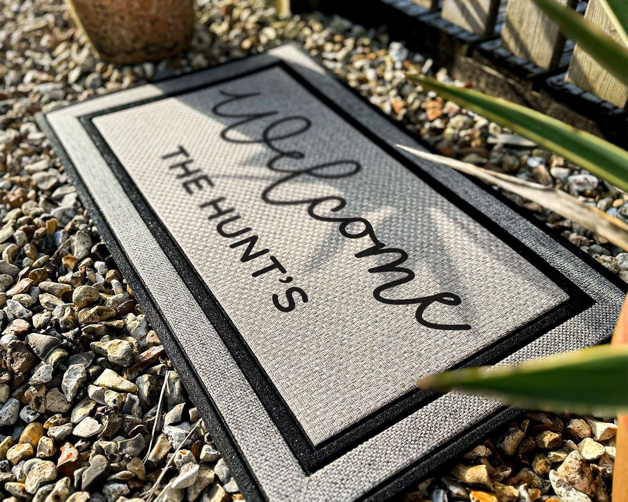 Welcome Doormat - Welcome Family Name All Weather Rug