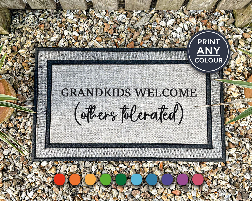 Grandkids Welcome Others Tolerated - Funny Customised Gift

