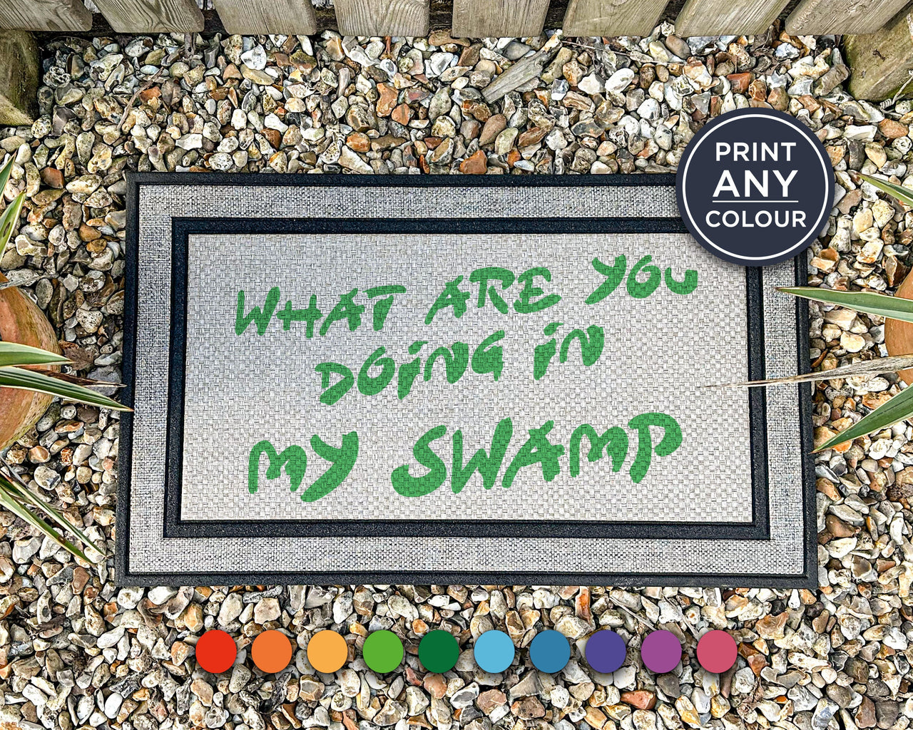 What Are You Doing In My Swamp - Shrek Doormat