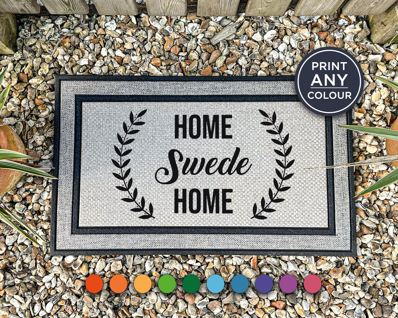 Home Swede Home - Cute Swedish Family Door Mat