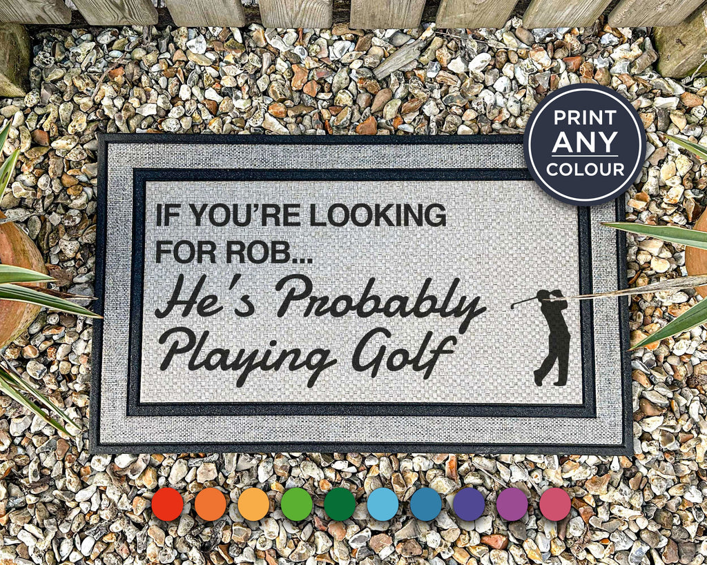 Golf Gift - Funny Doormat
