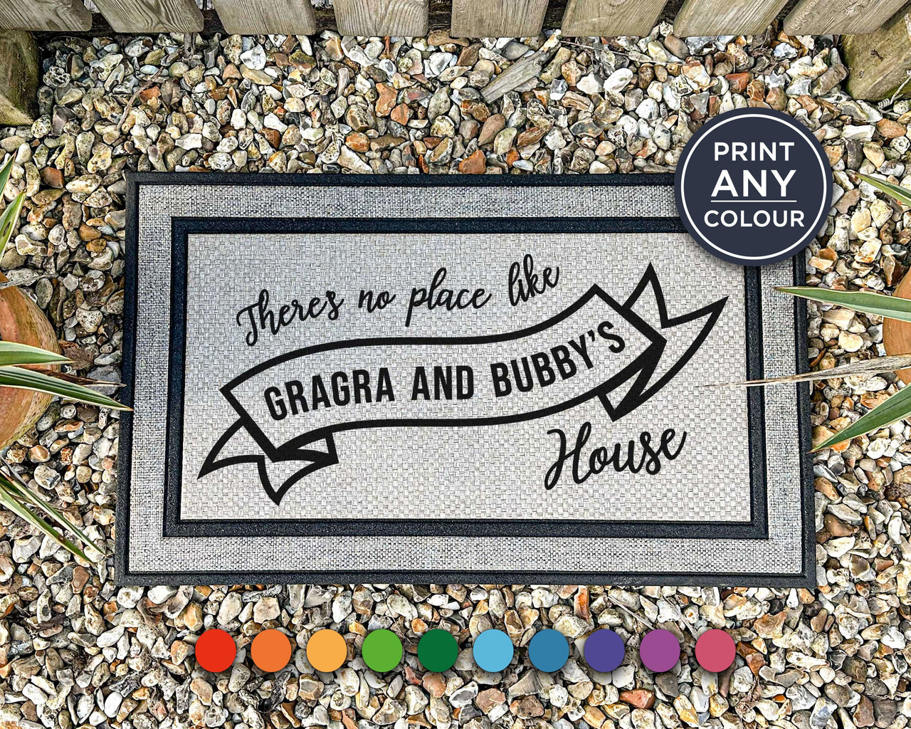 There's No Place Like Nanny And Grandad's House - All Weather Doormat