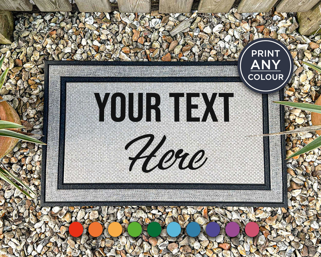 Your Text Here Doormat - All Weather Door Mat
