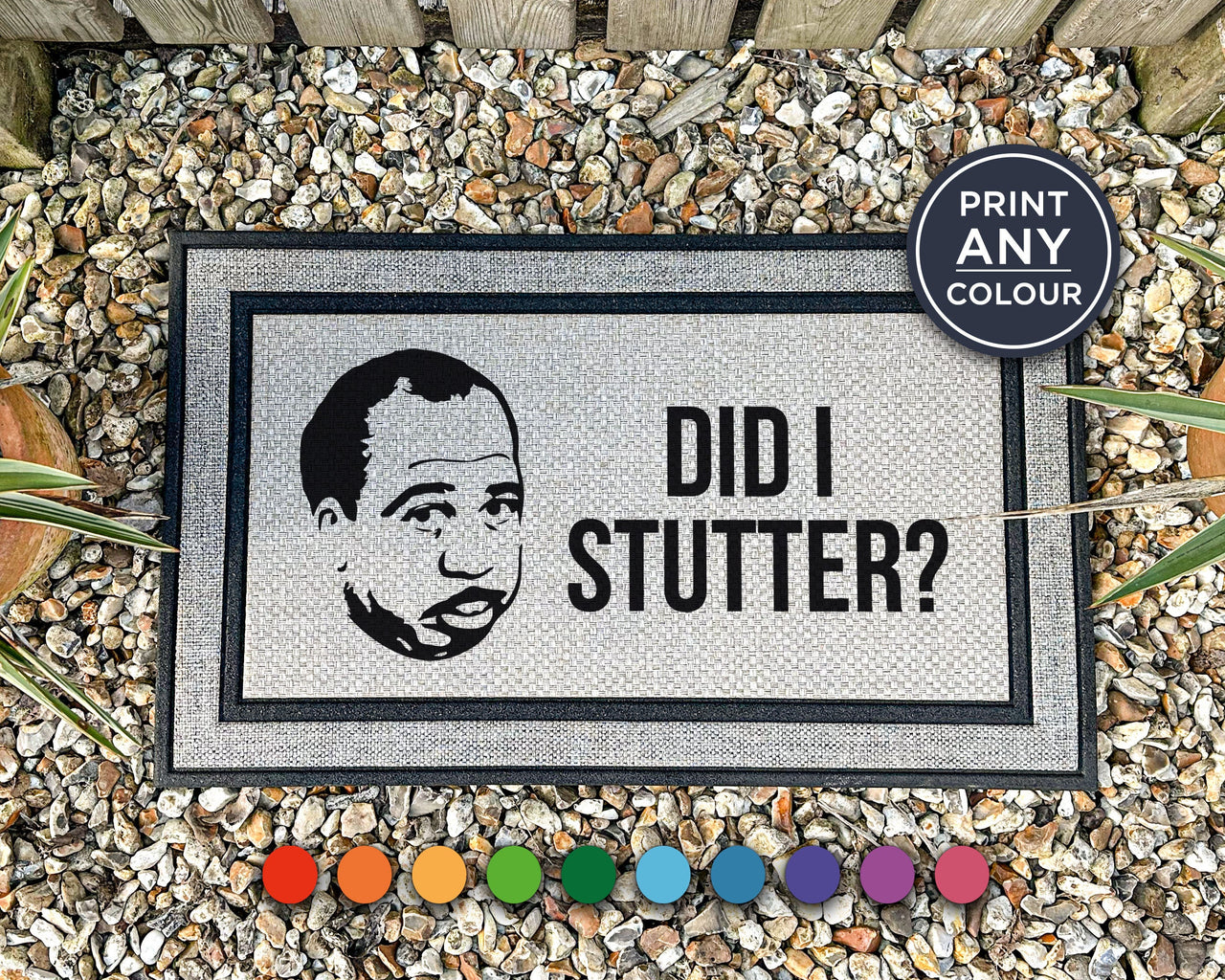 The Office Stanley Quote Doormat - Did I Stutter?