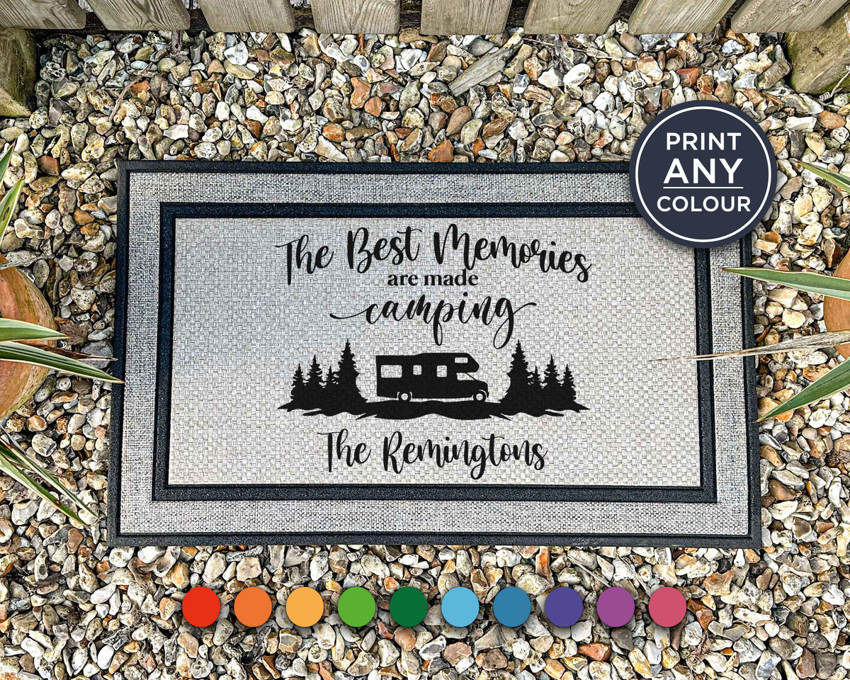 Custom Camping Doormat - All Weather Rug - Camper Furniture