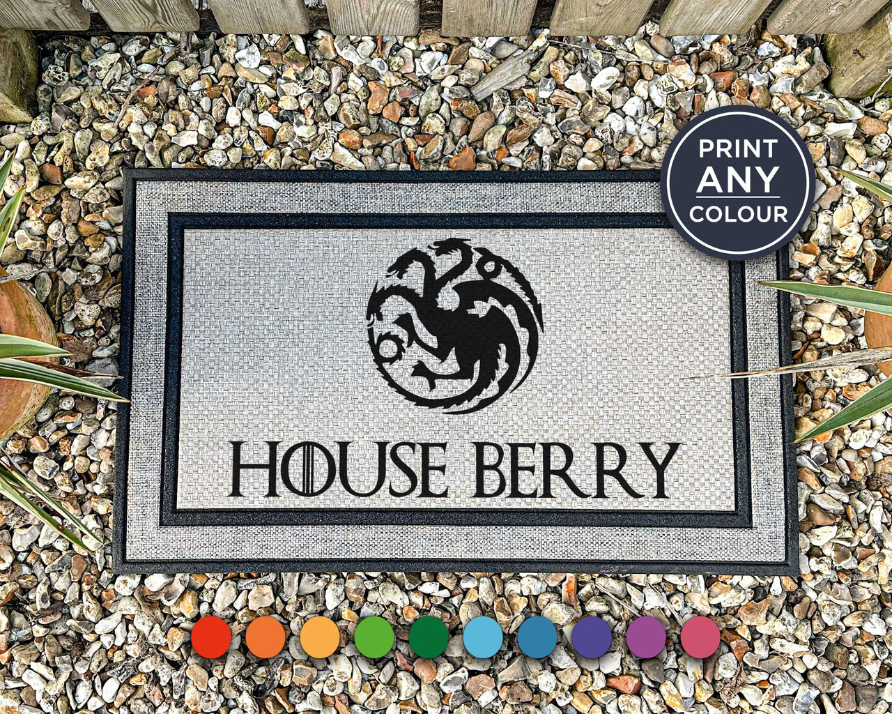 Game Of Thrones All Weather Doormat - House Targaryen Mat