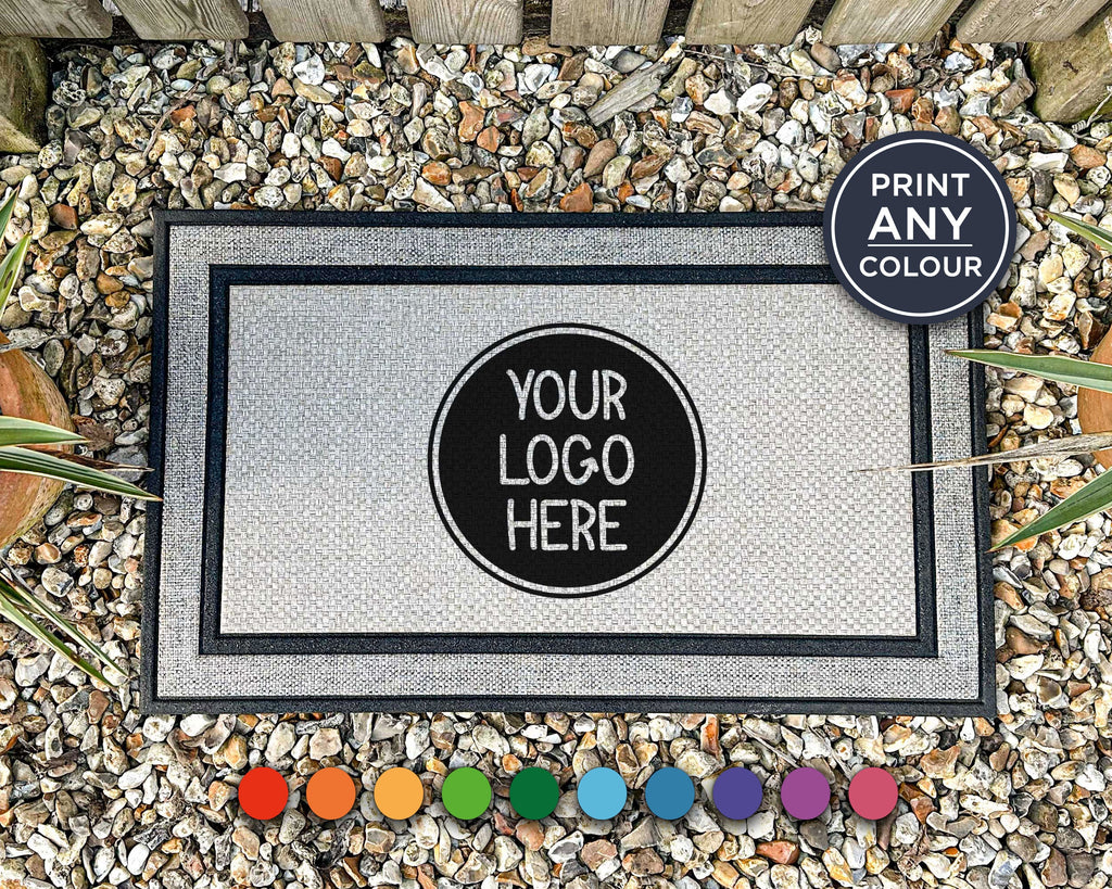 Your Logo Here Personalized Doormat - Realtor Gift
