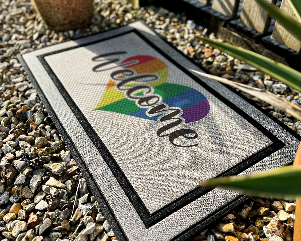 Welcome Rainbow Doormat - Gay Pride Doormat