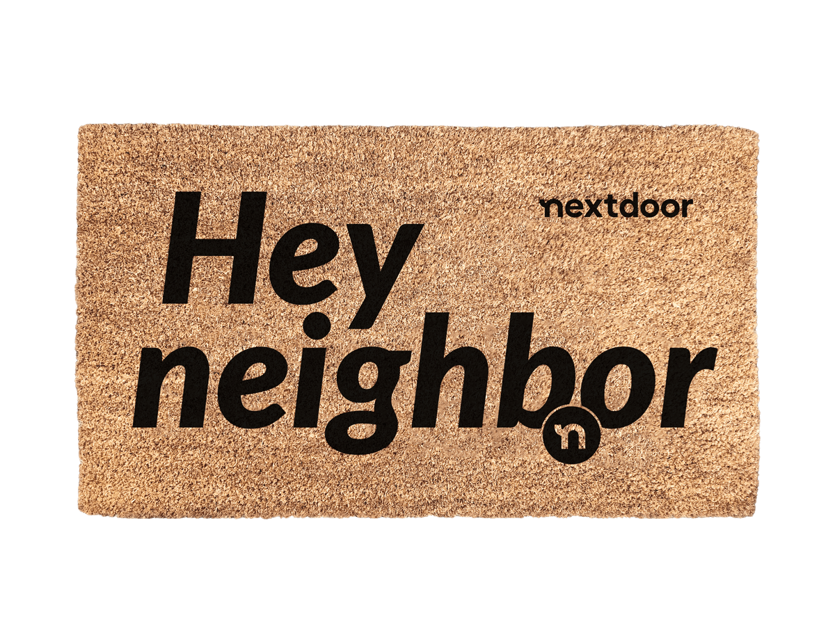 Hey Neighbor Custom Doormat
